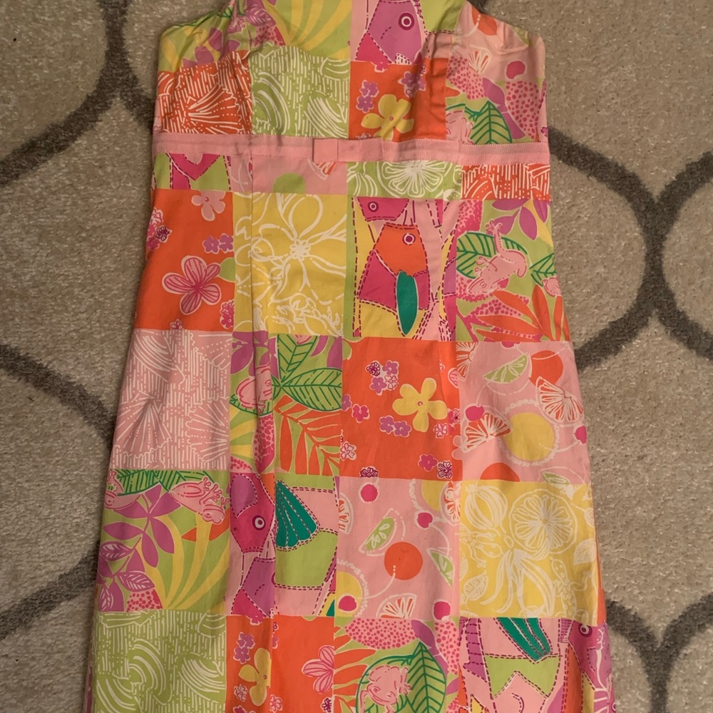 Vintage Lilly Pulitzer strapless dress